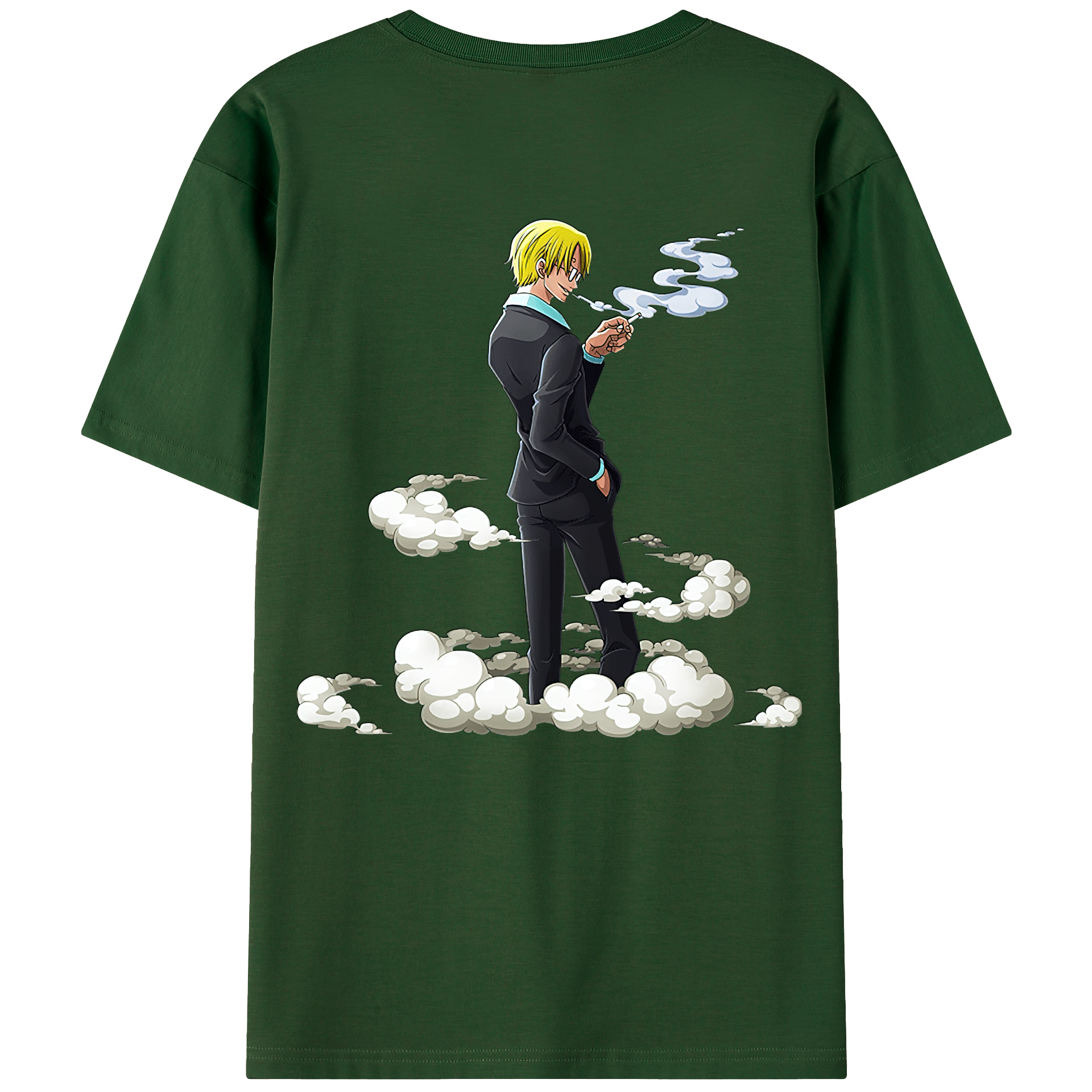 ワンピース サンジ ONE PIECE Sanji 綿100％半袖Tシャツ（背面プリント）
